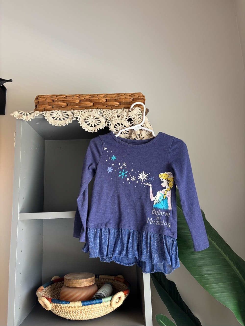 disney frozen elsa believe in miracles longsleeve top